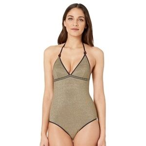 Stella McCartney Lame One-Piece Swimsuit